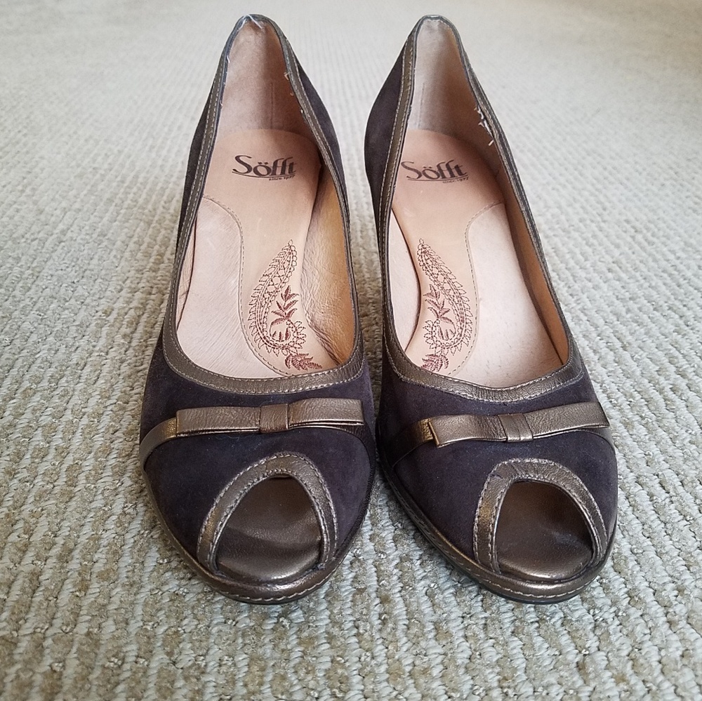 Sofft brown suede shoes 8.5